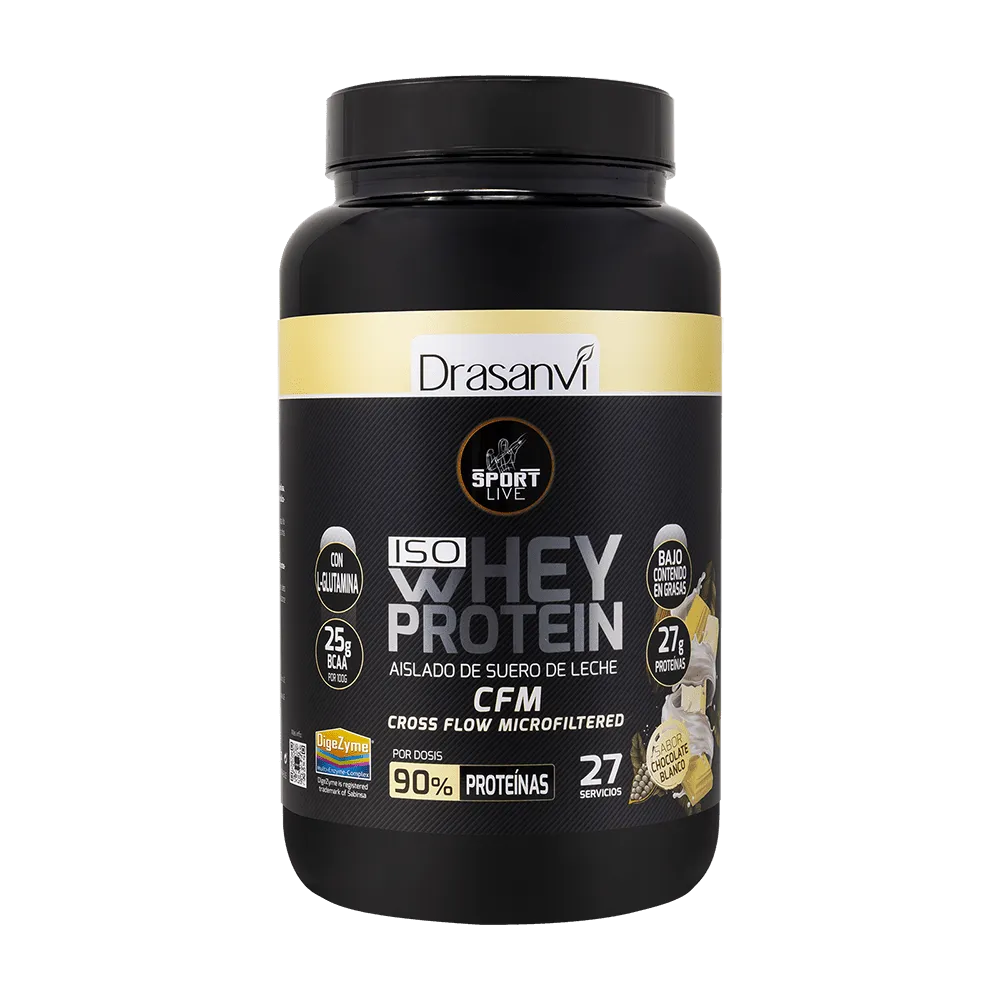 Whey Protein Aislado Choco Blanco 1,6Kg Sport Live Drasanvi