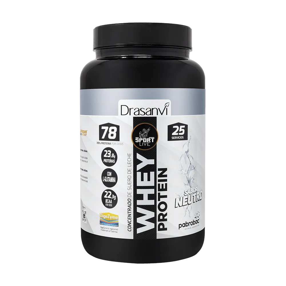 Whey Protein Concentrada Neutro 750G Sport Live Drasanvi