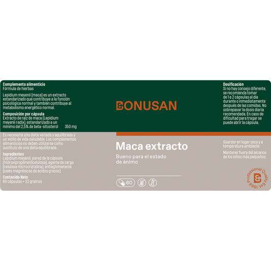 Maca extracto - 60 comp