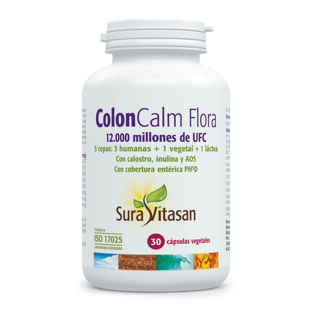 Colon Calm Flora – Probióticos y calostro (30 cápsulas)