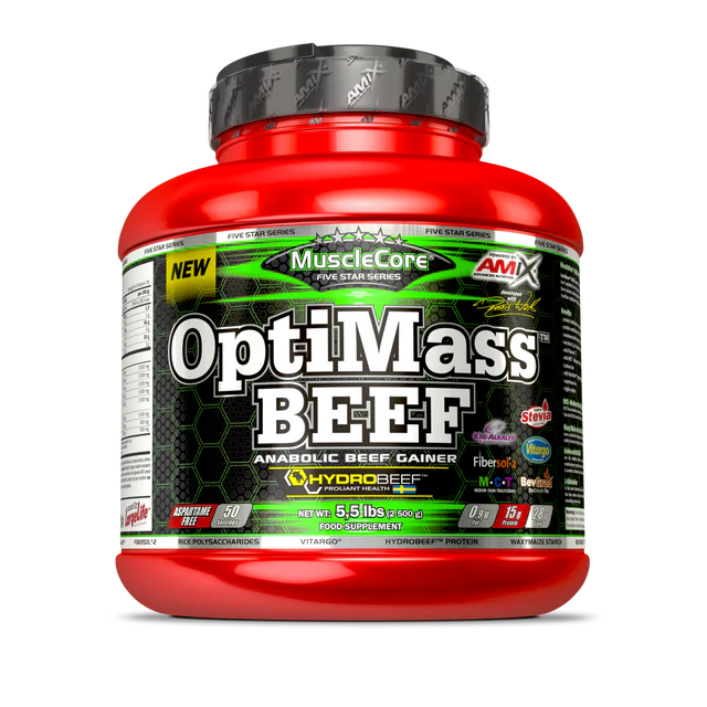 Proteína de carne Optimass Beef gainer 2,5kg