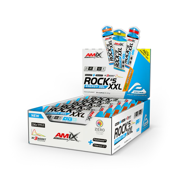 Gel Energético Rock's XXL Con Cafeína 24*65 GR