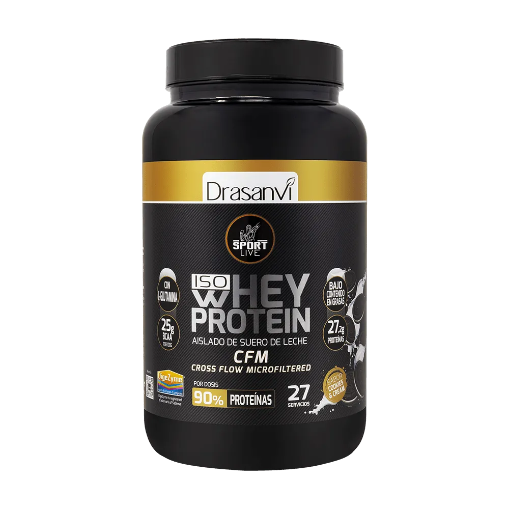 Whey Protein Aislado Cookies And Cream 800G Sport Live Drasanvi