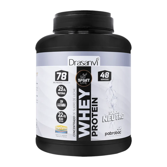 Whey Protein Concentrada Neutro 1450G Sport Live Drasanvi