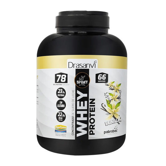 Whey Protein Concentrada Vainilla 2Kg Sport Live Drasanvi