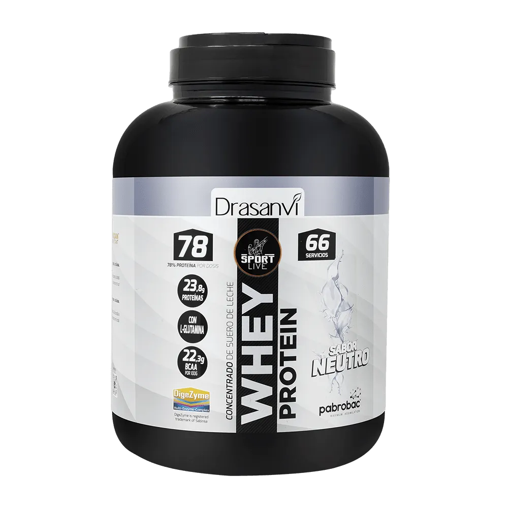 Whey Protein Concentrada Neutro 2Kg Sport Live Drasanvi