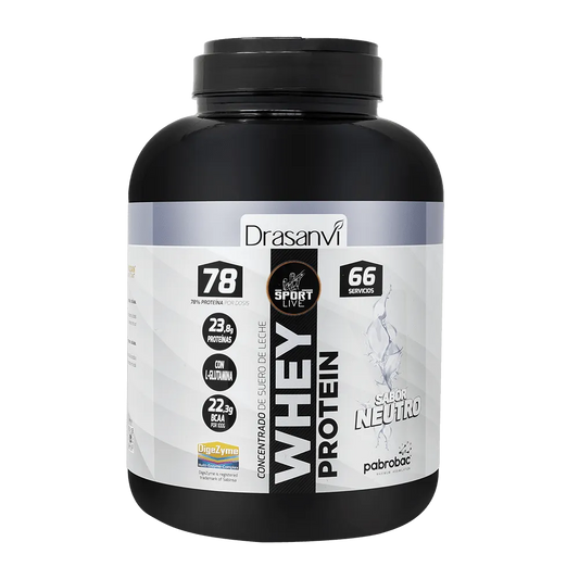 Whey Protein Concentrada Neutro 2Kg Sport Live Drasanvi