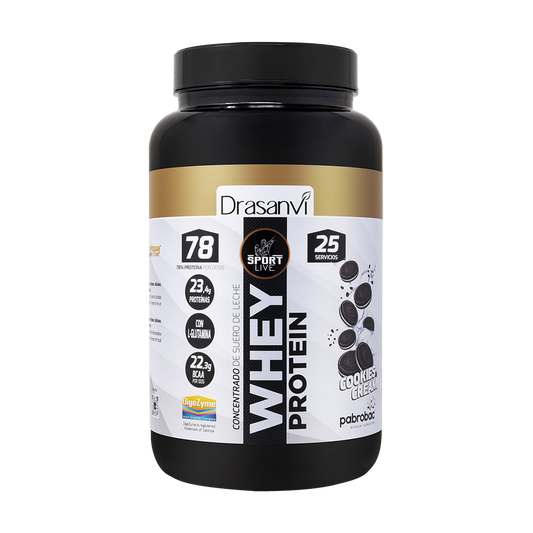 Whey Protein Concentrada Cookies And Cream 750G Sport Live Drasanvi