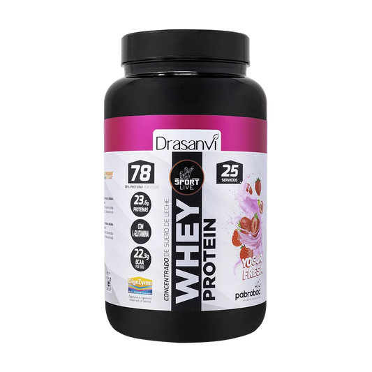 Whey Protein Concentrada Yogur Fresa 750G Sport Live Drasanvi