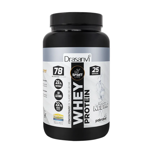 Whey Protein Concentrada Neutro 750G Sport Live Drasanvi