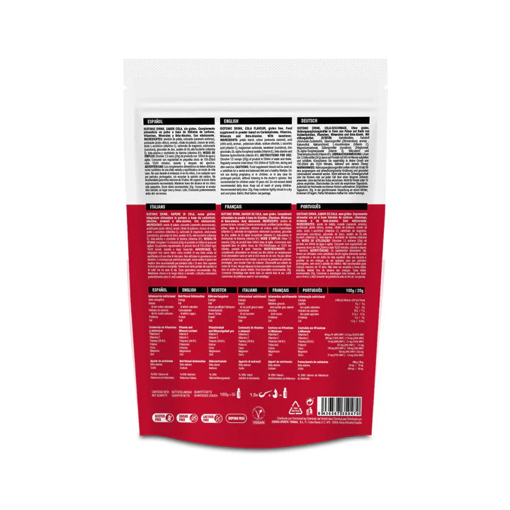 Isotonic drink (Bebida isotónica) sabor cola - 1 kg