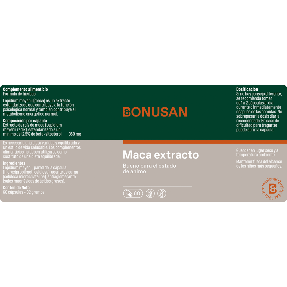 Maca extracto - 60 comp