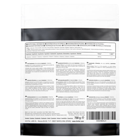 L-Glutamina 5000 mg - 750 gr