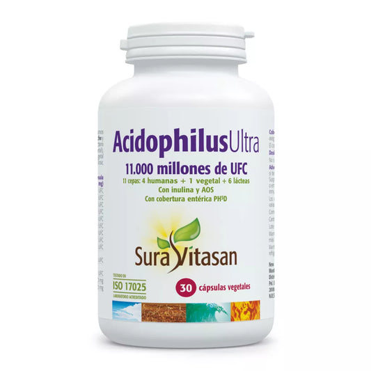 Acidophilus Ultra – 11.000 millones UFC con 11 cepas (30 cápsulas)