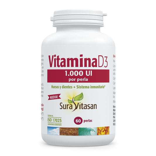 Vitamina D3  1.000 Ui 60 Perlas