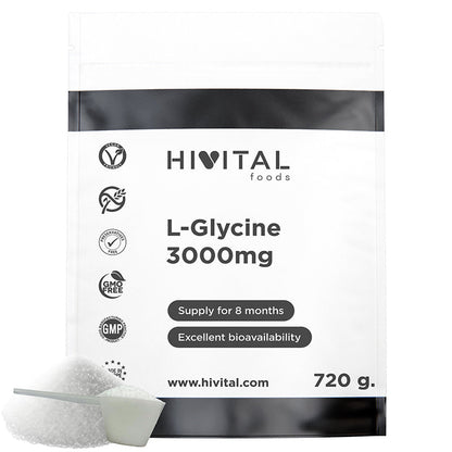 L-Glicina 3000 mg - 720 gr