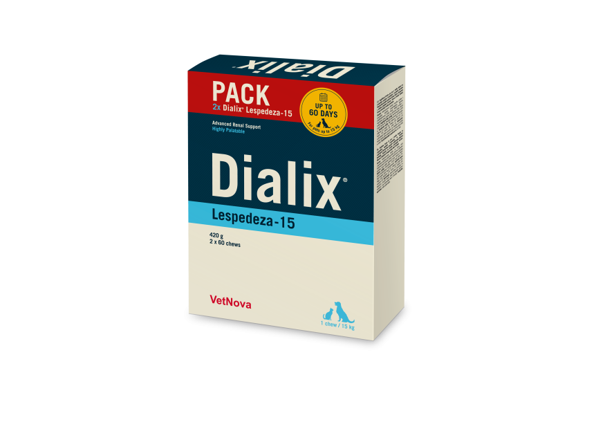 Pack de dos envases de Dialix Lespedeza 15 de 60 chews