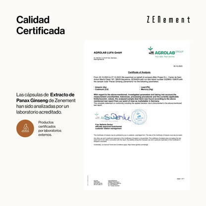 Extracto de Panax Ginseng Altamente Concentrado - 120 Cápsulas