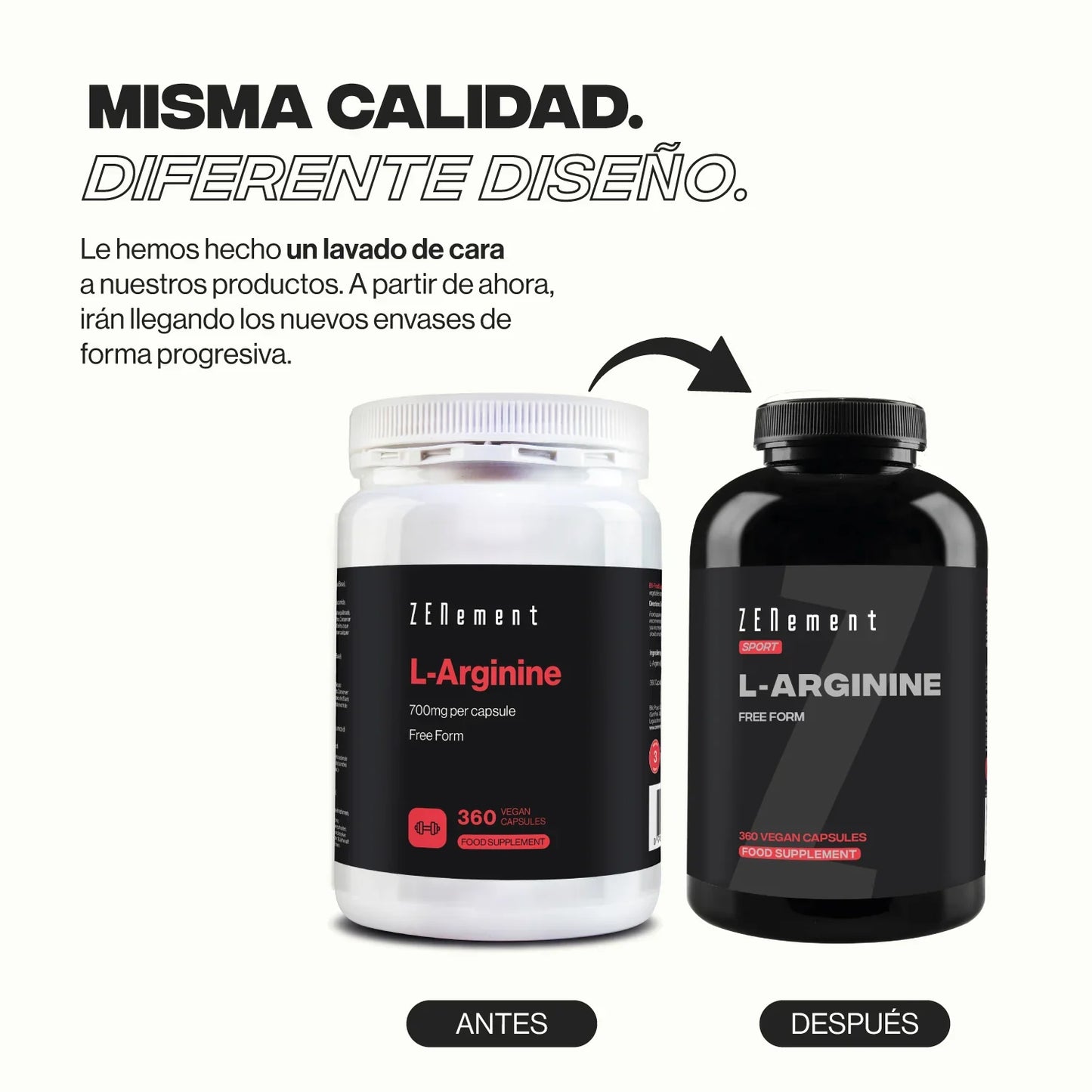 L-Arginina 700 mg por dosis - 360 Cápsulas