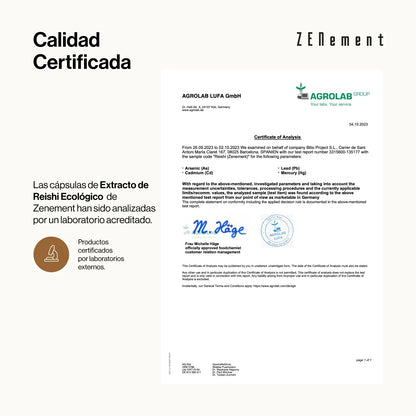 Extracto de Reishi Ecológico - 180 Cápsulas