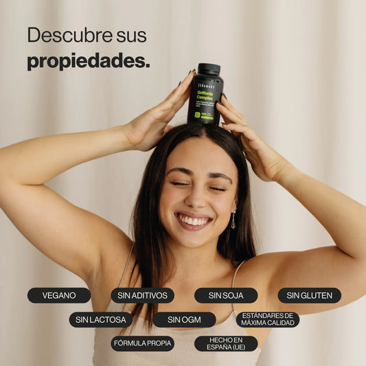 Complejo de Griffonia con L-Triptófano, Extracto de Azafrán, B6, B12 y Zinc - 120 Cápsulas