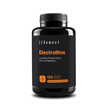 Electrolitos con Sodio, Potasio, Calcio, Cloruro y Magnesio - 120 Cápsulas