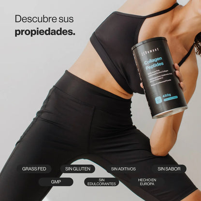Péptidos de colágeno con magnesio, ácido hialurónico, zinc y vitamina C - 450g