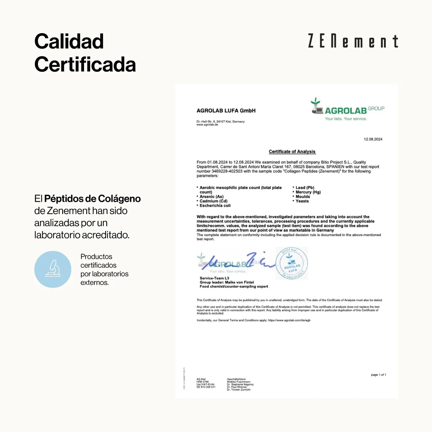 Péptidos de colágeno con magnesio, ácido hialurónico, zinc y vitamina C - 450g