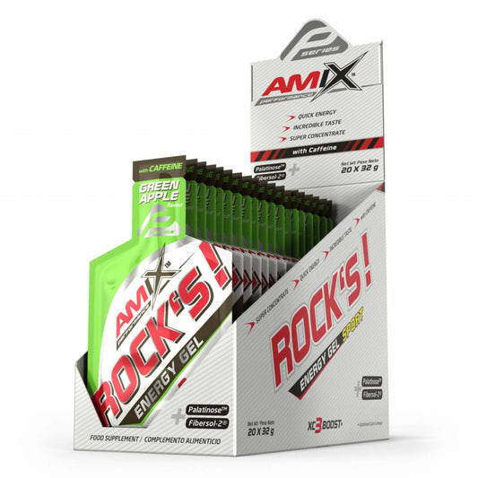 Rock's Gel con cafeína manzana verde Amix